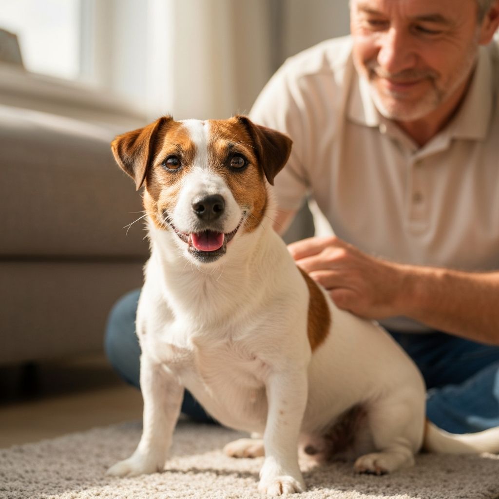Cachorro feliz e saudavel